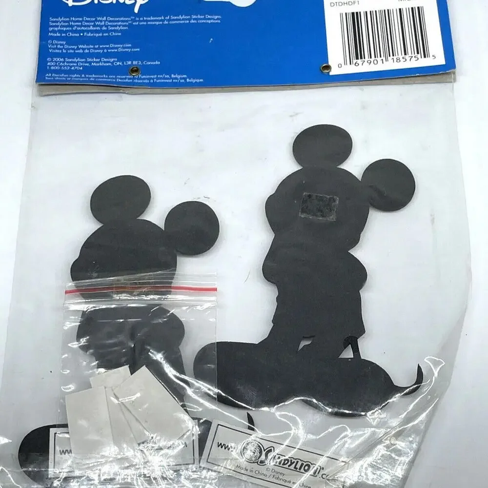 Sandylion Mickey Mouse Foam Wall Stickers Decorations Disney 2006 RARE‎